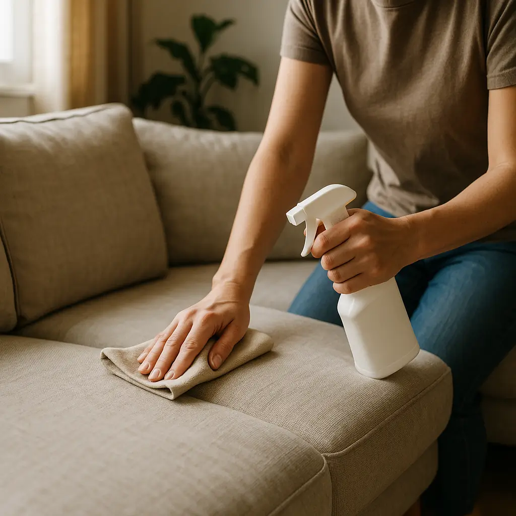 erros comuns ao limpar sofá de linho