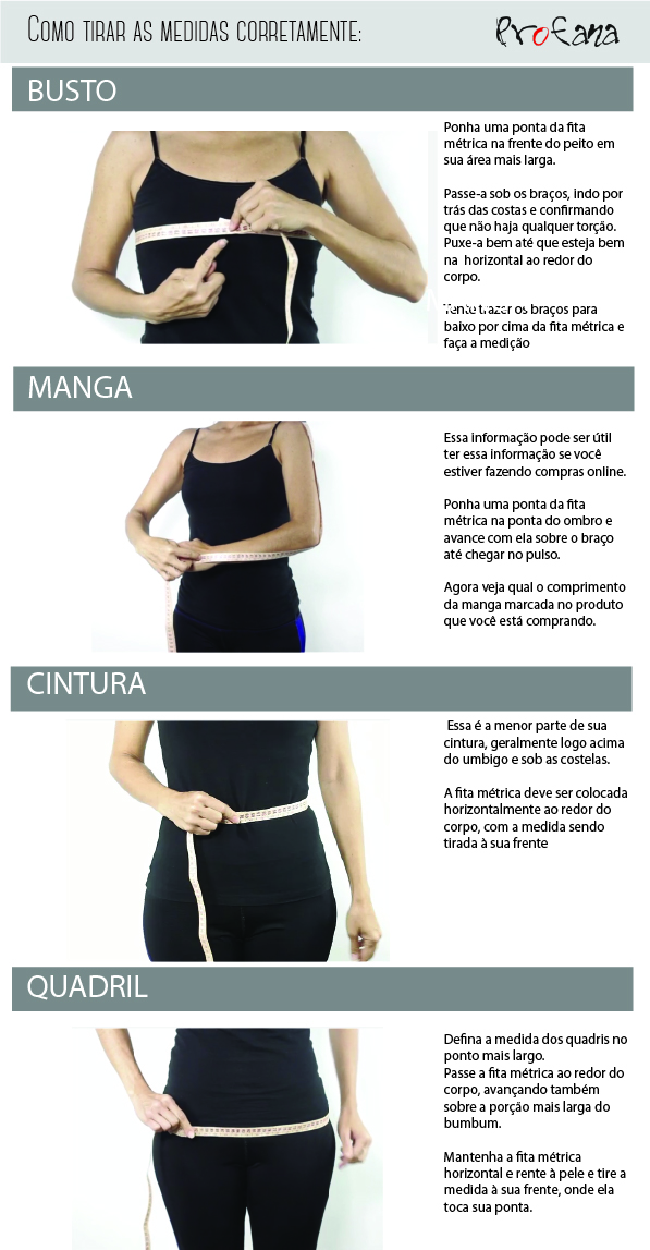 como medir roupas para vender online