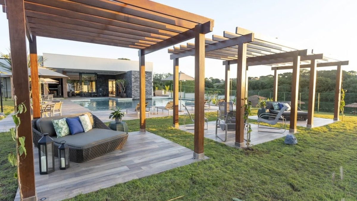 ideias de organização para área de lazer com quadra