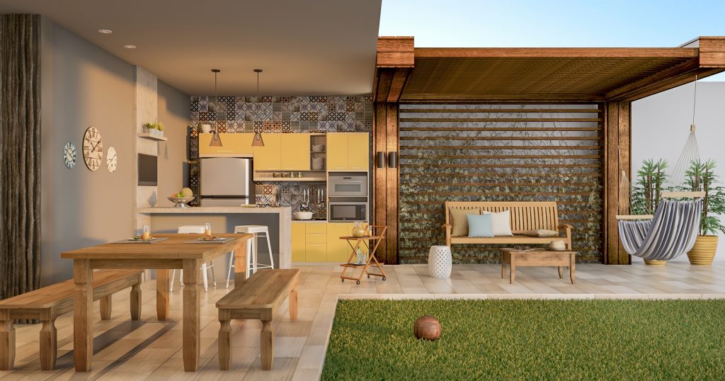 como organizar a área de serviço externa