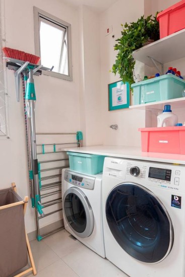 como organizar a área de serviço grande