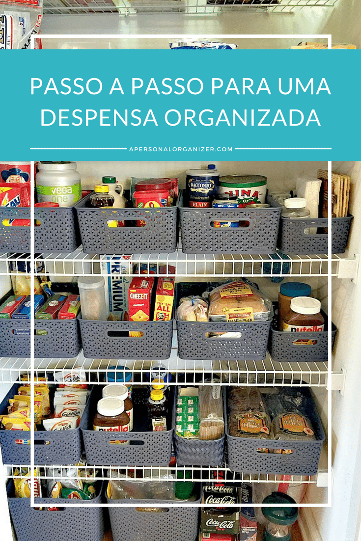 como organizar a despensa de alimentos