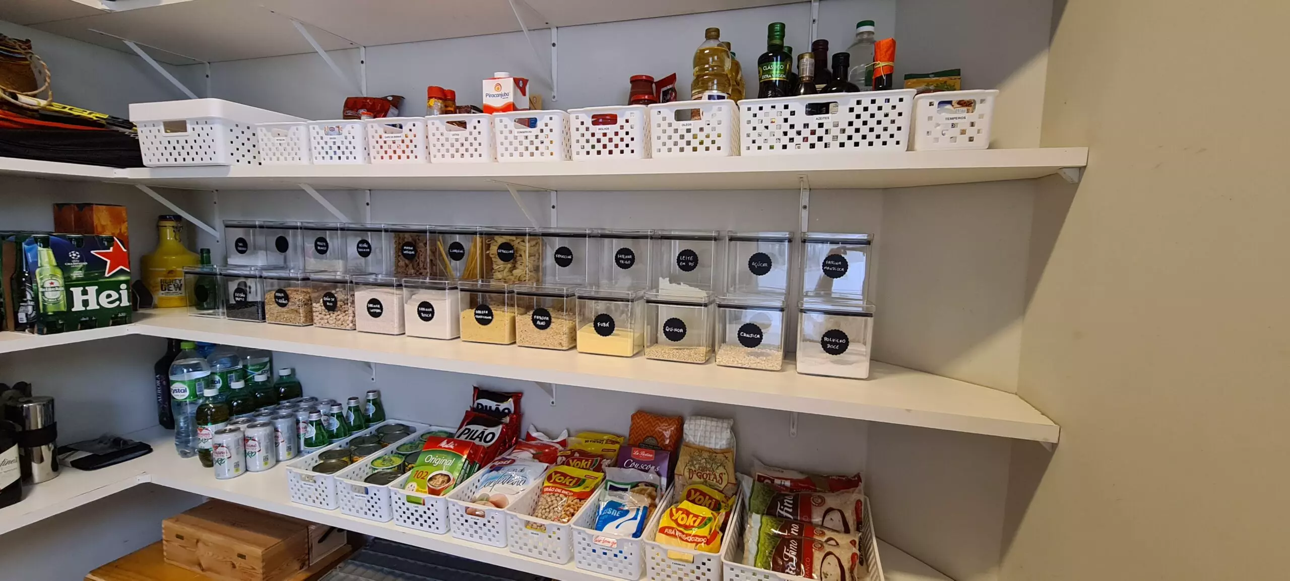 como organizar a despensa de alimentos