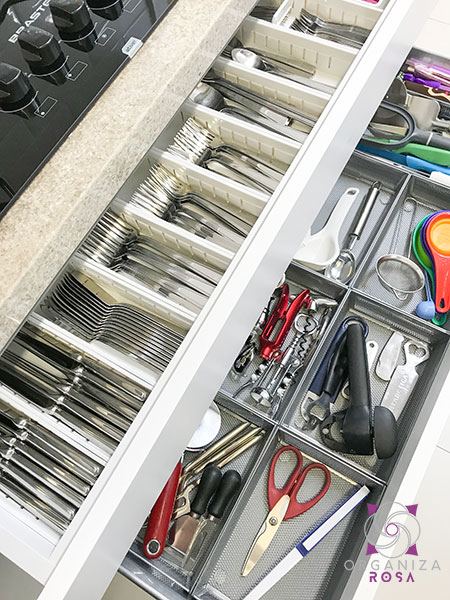 como organizar a gaveta de adaptadores