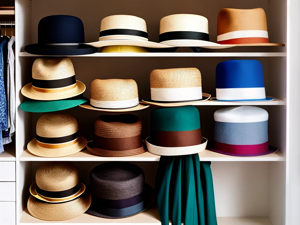 como organizar a gaveta de chapéus