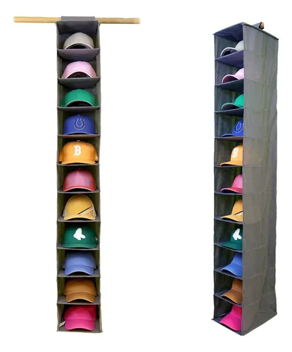 Como organizar bonés em prateleiras