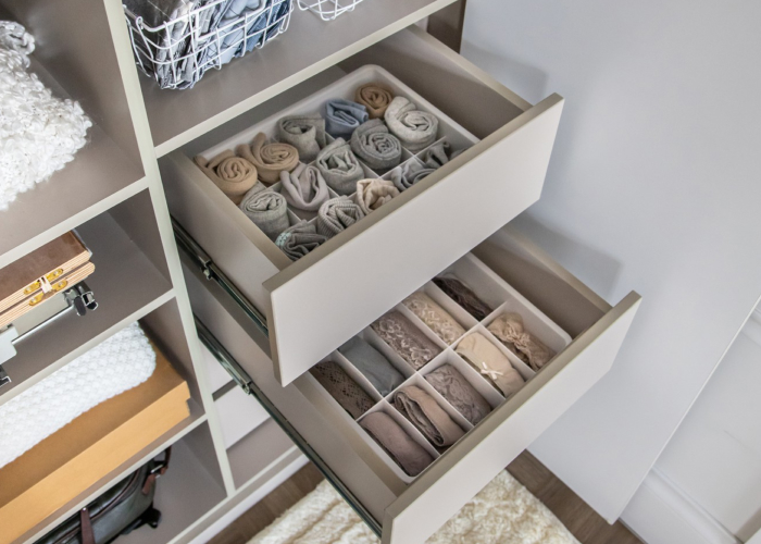 como organizar a gaveta de doces