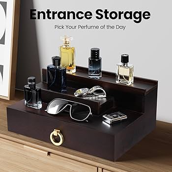 como organizar a gaveta de perfumes