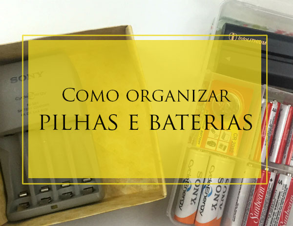 DIY: Como fazer um organizador de pilhas caseiro