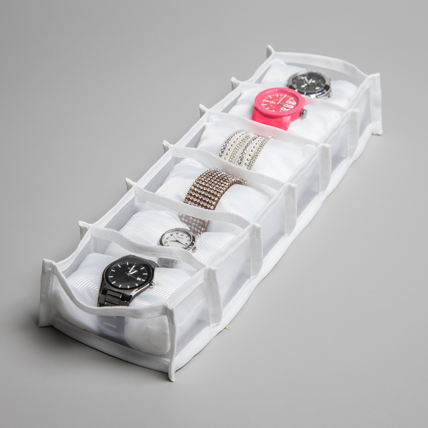 ideias criativas para organizar gaveta de relógios