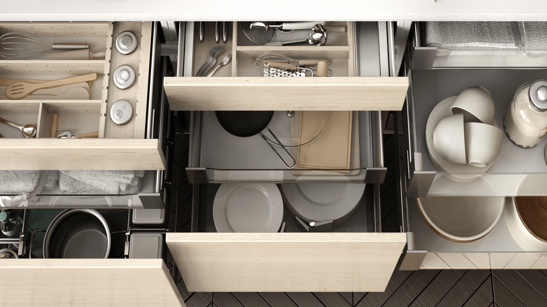 como organizar a gaveta de temperos