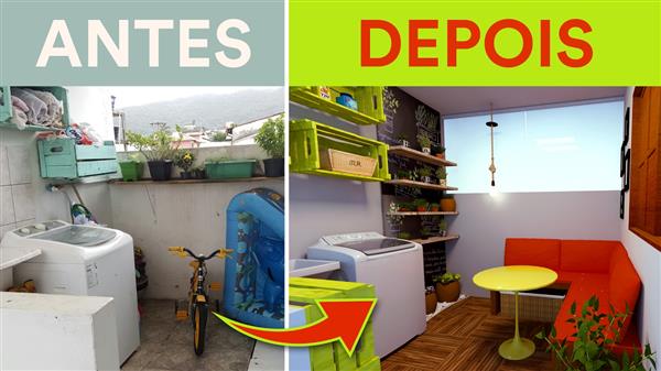 como organizar a lavanderia pequena