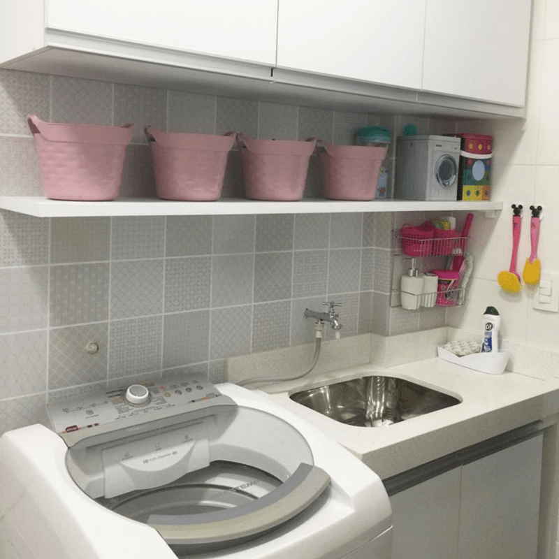 como organizar lavanderia pequena e funcional