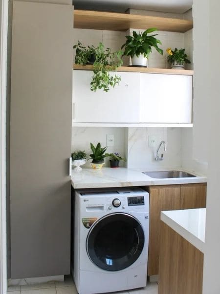 Transforme sua Lavanderia Integrada: Dicas de Divisórias e Decoração