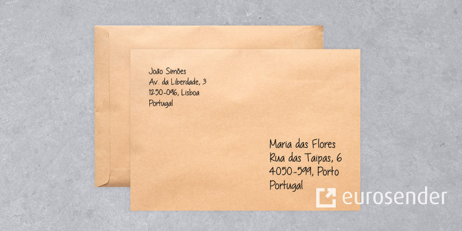 como preencher endereço de entrega corretamente