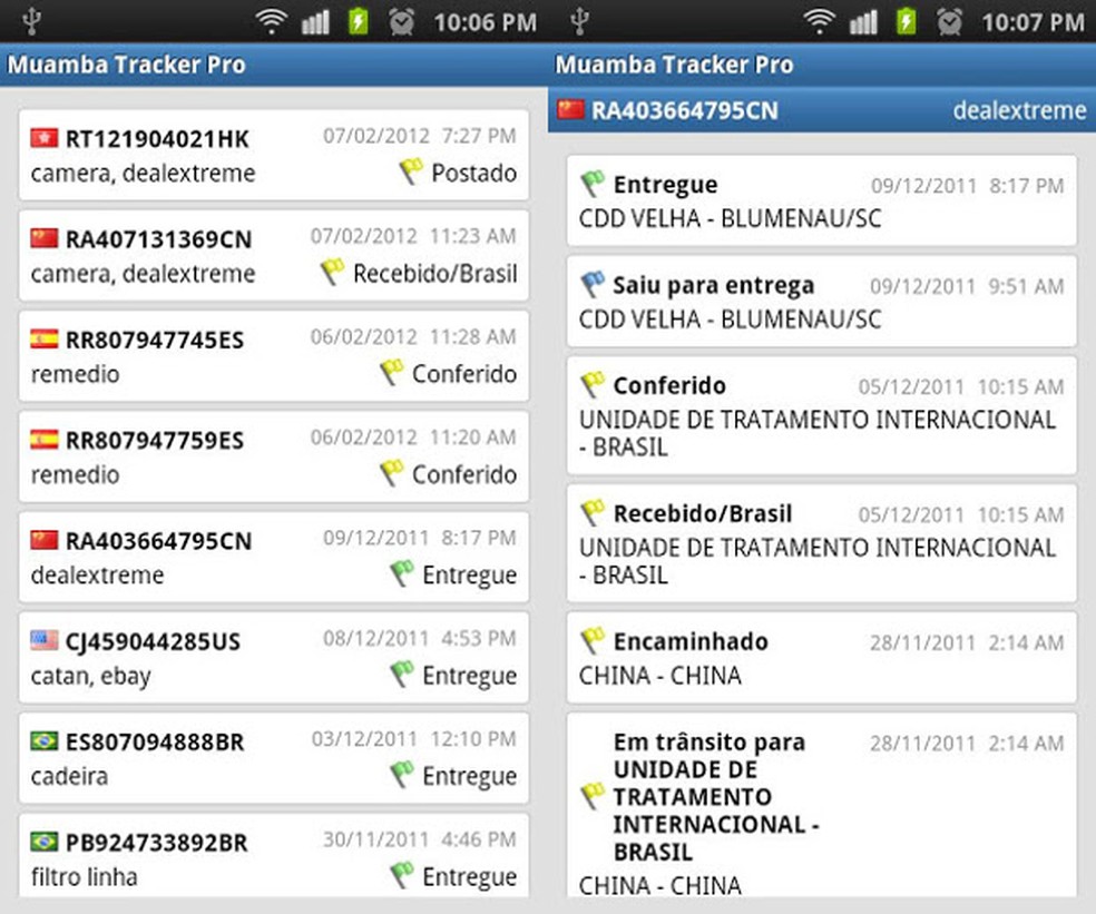 como rastrear encomendas da china