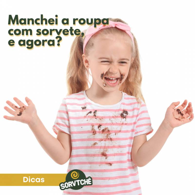 como tirar mancha de sorvete da roupa
