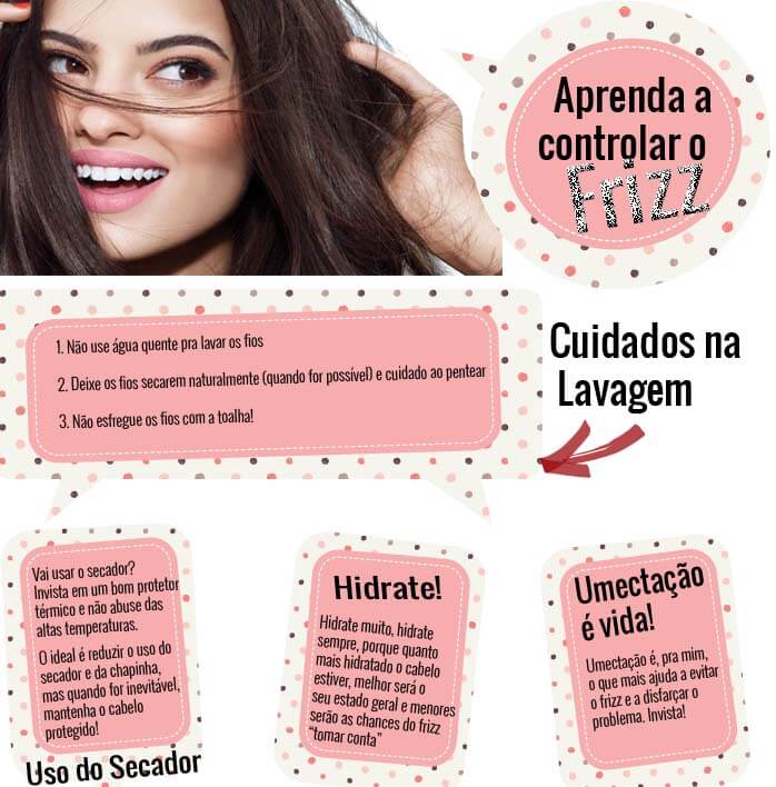 como tirar o frizz do cabelo
