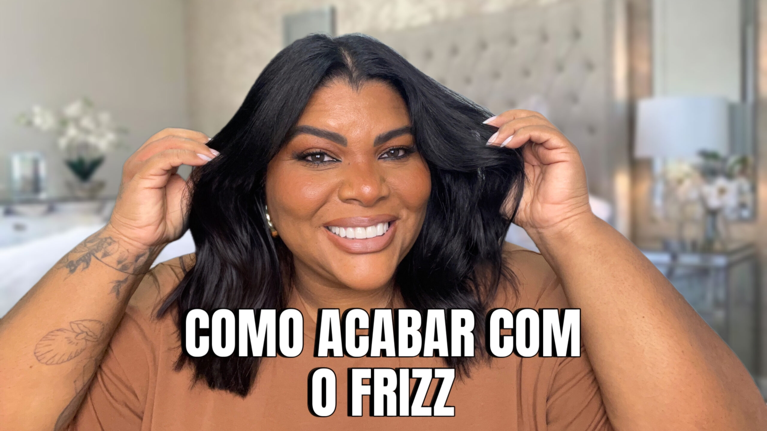 como tirar o frizz do cabelo