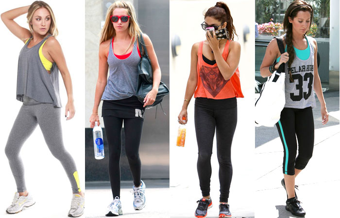 legging de couro vs legging suplex para looks casuais