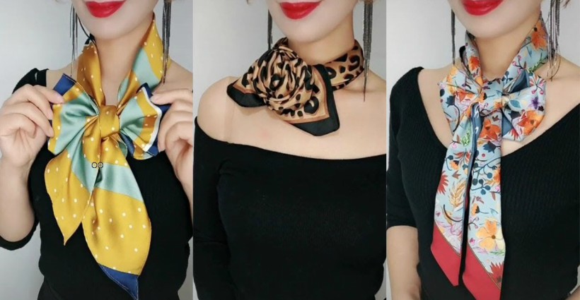 como usar lenços no cabelo e pescoço