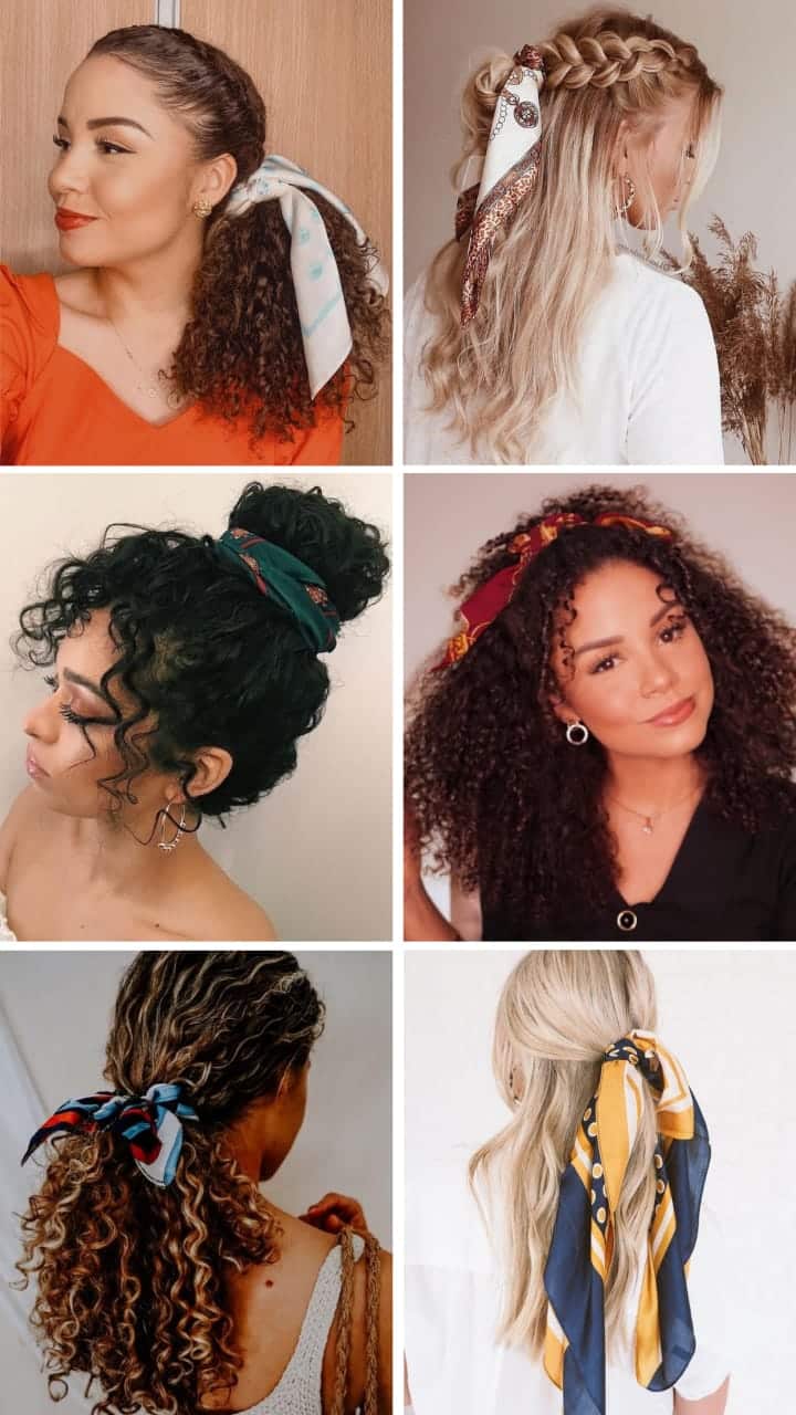 10 Amarrações Criativas de Lenço para o Cabelo