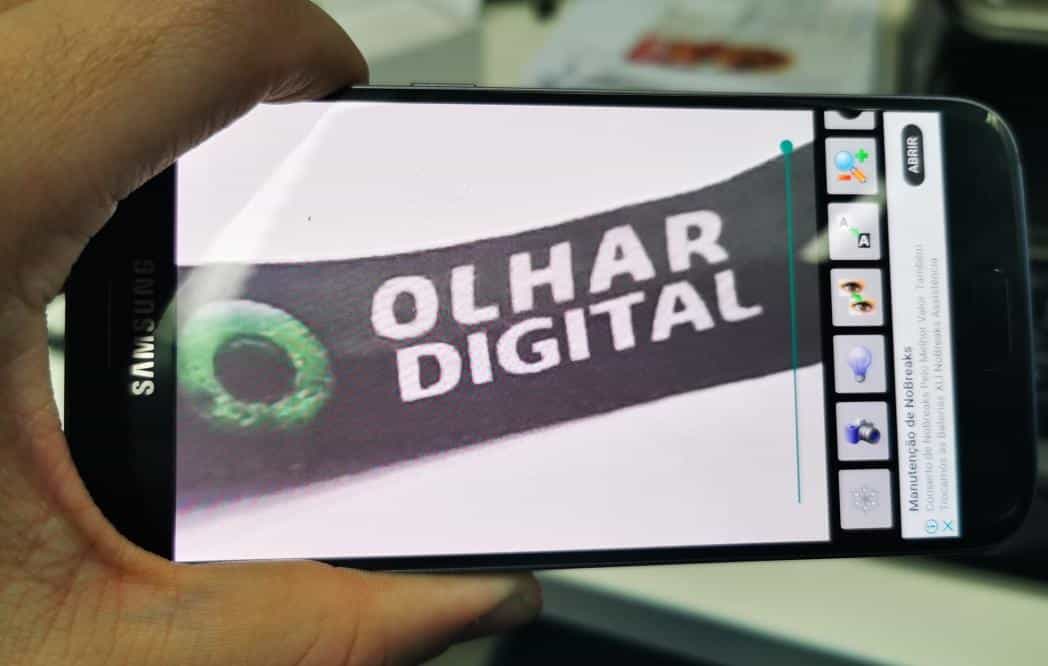 como usar o celular como lupa