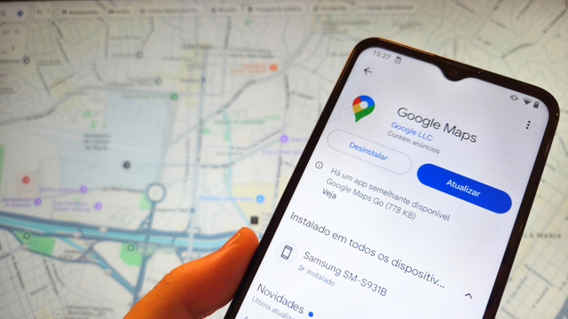 como usar o google maps para ir a pé