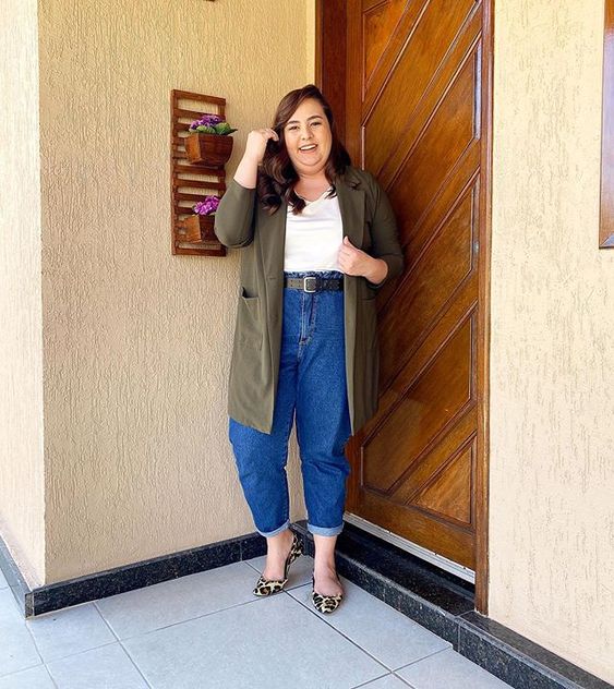 sapatilha com jeans wide leg
