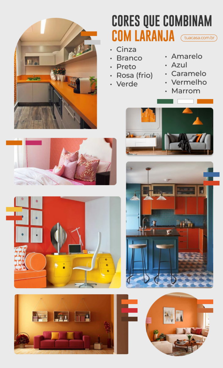O Poder do Laranja: Combinações que Impressionam no Círculo Cromático