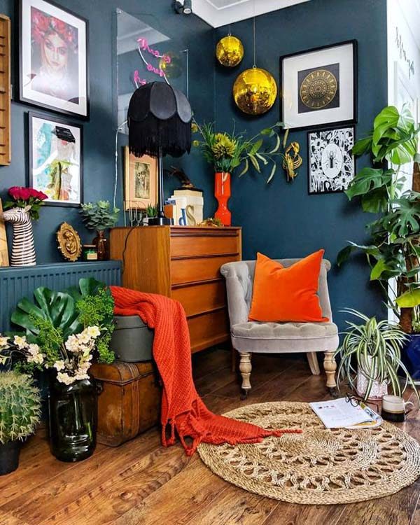 decoração boho chic para sala simples