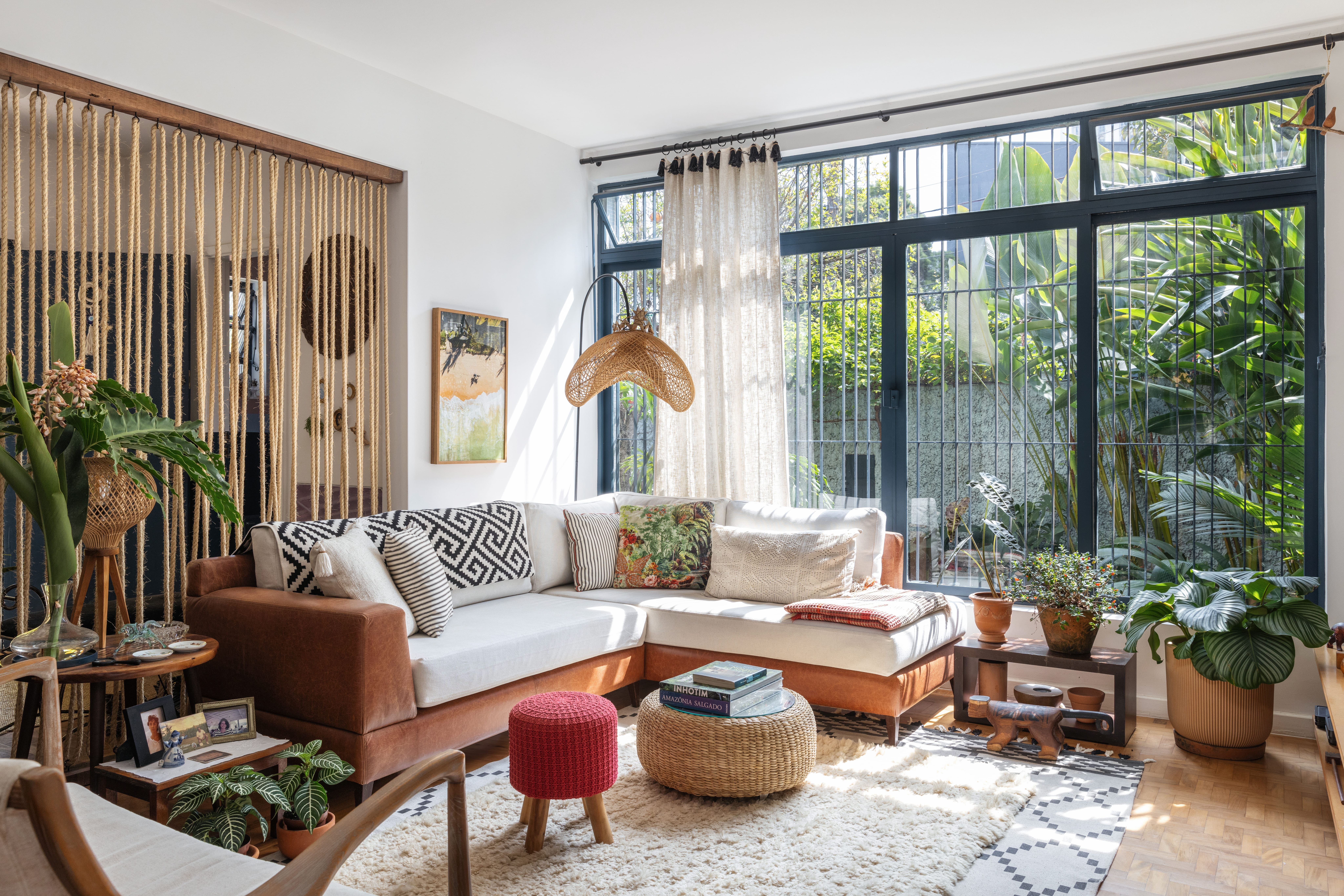 decoração boho chic para sala simples