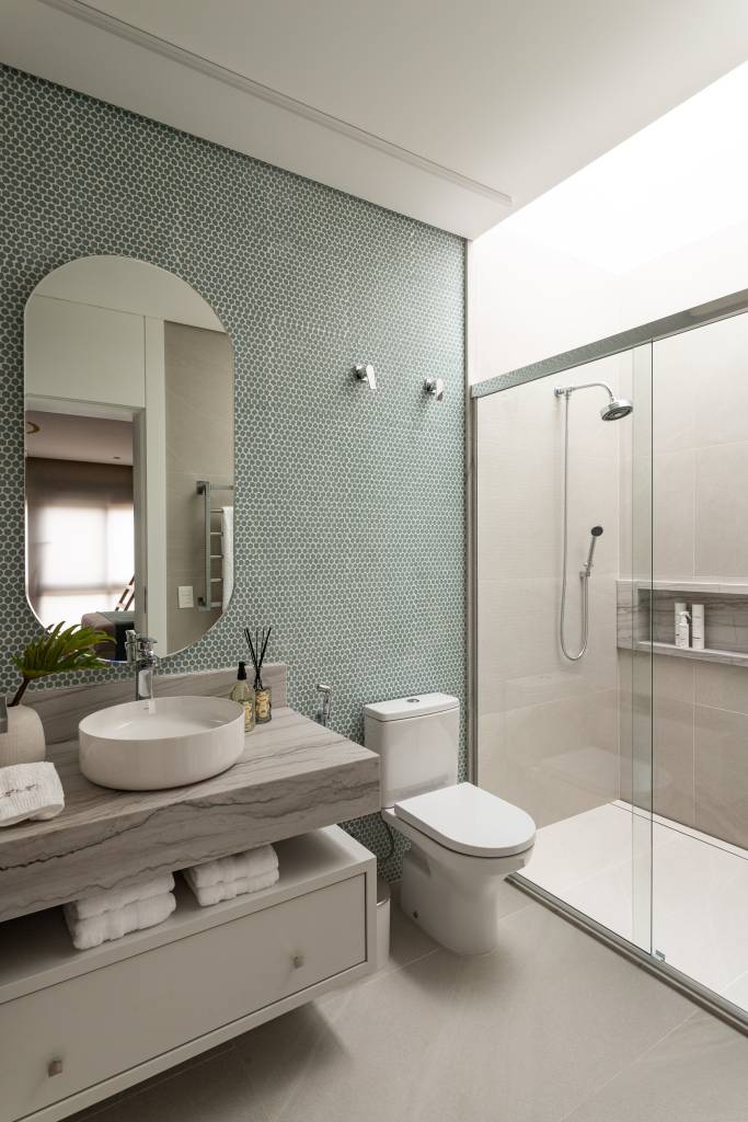 decoração de banheiro simples e bonito