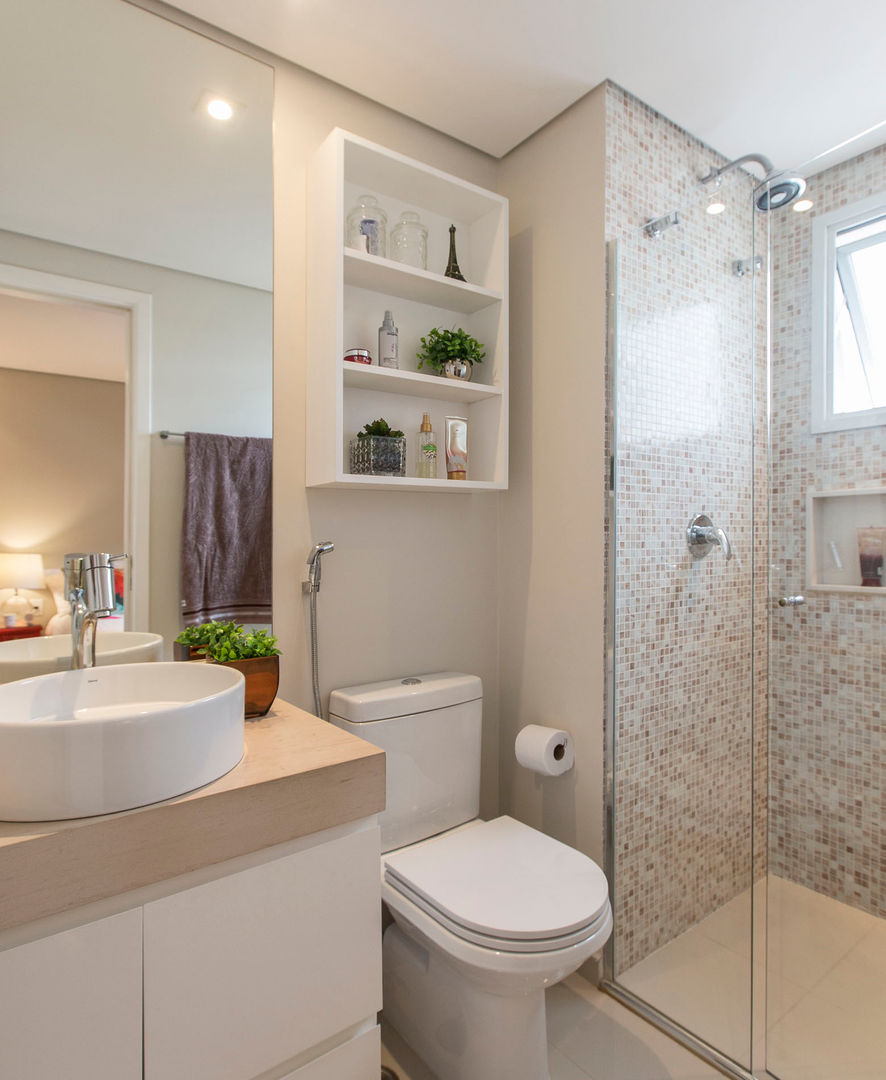 decoração de banheiro simples e bonito