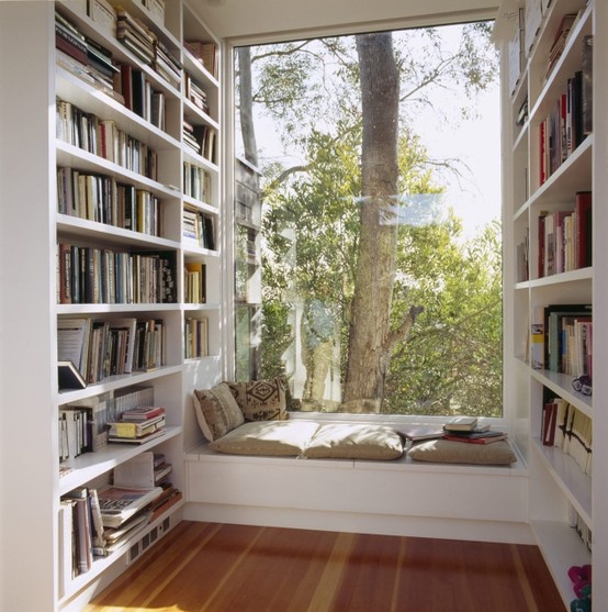 biblioteca aconchegante