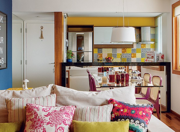 cozinha americana pequena e funcional