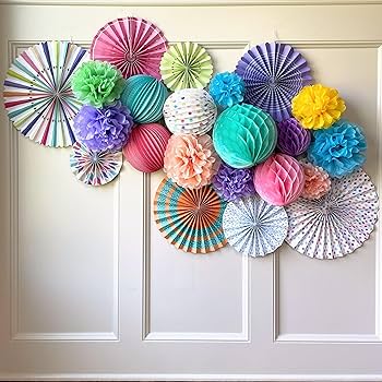 ideias criativas de decoração de festa com papel crepom