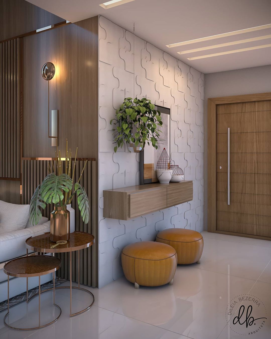 decorar hall de entrada pequeno apartamento