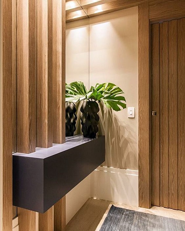 móveis para hall de entrada pequeno