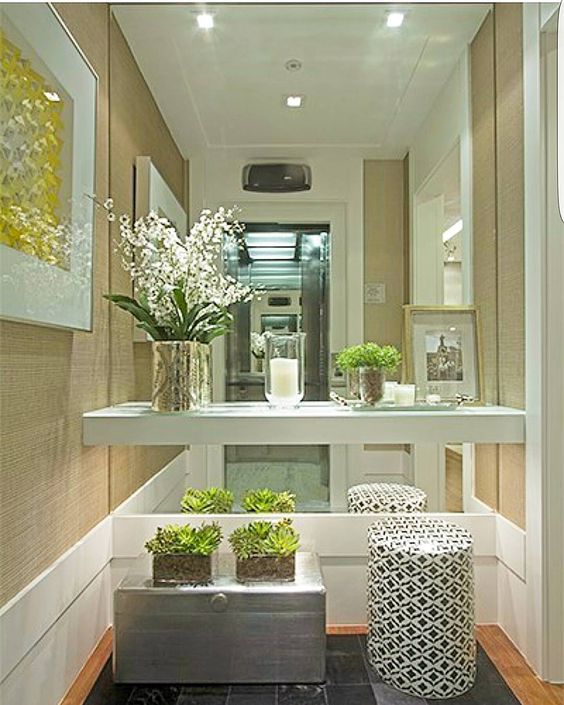 hall de entrada pequeno e estreito inspiração