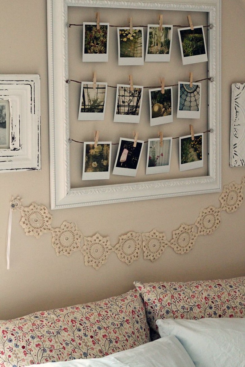 decoração quarto aesthetic polaroid