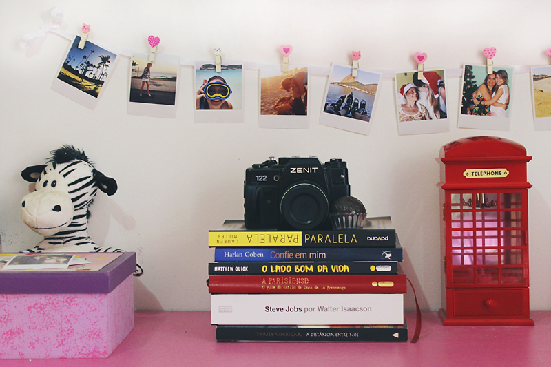 como fazer um varal de fotos polaroid