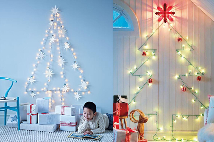 decoração de quarto com luzes de natal