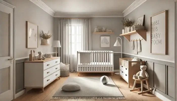 decoração de quarto de bebe neutro