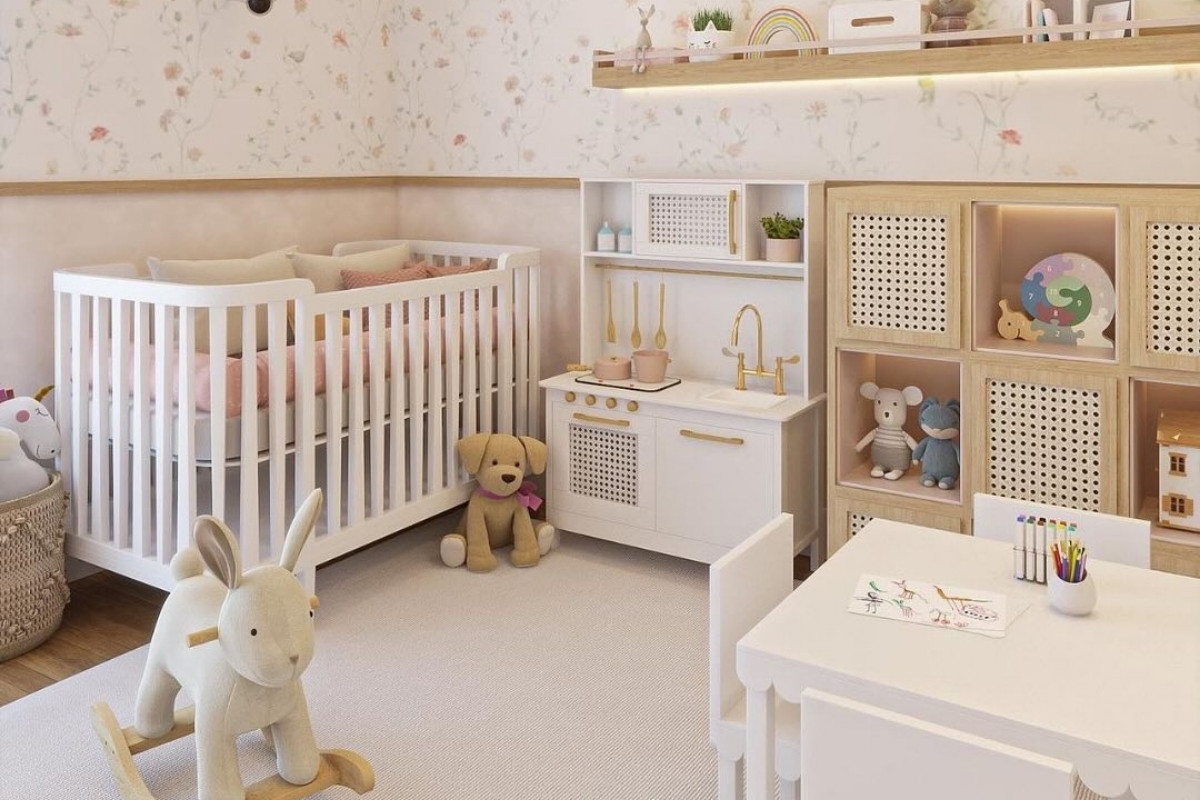 decoração de quarto de bebe neutro