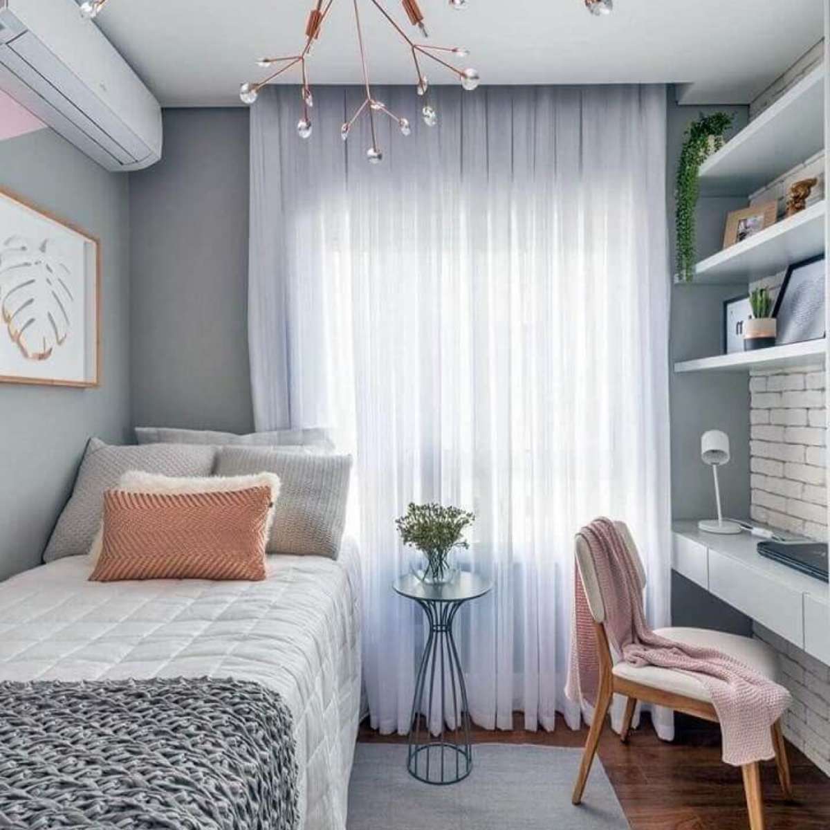 decoração quarto solteira pequeno