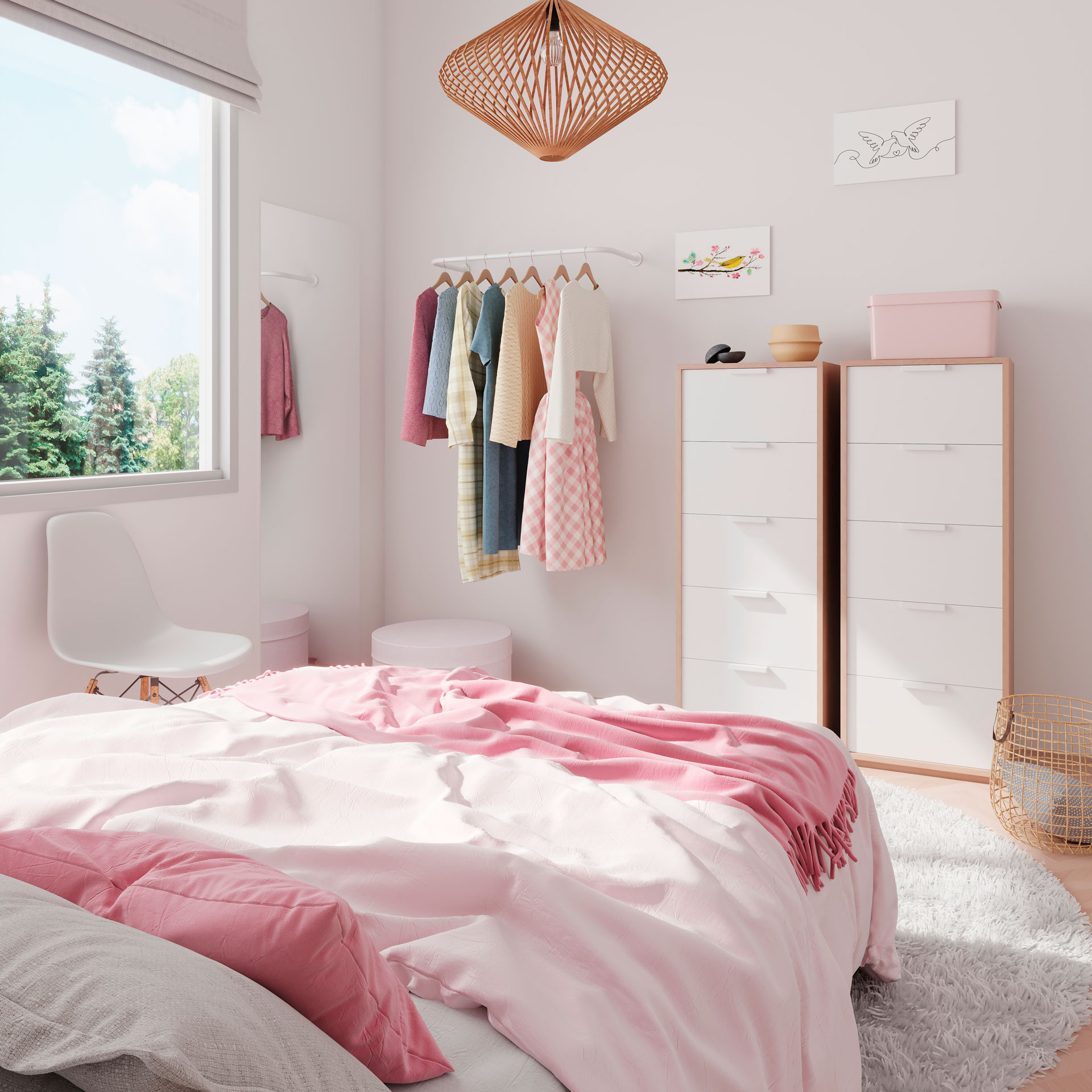 quarto de solteira moderno