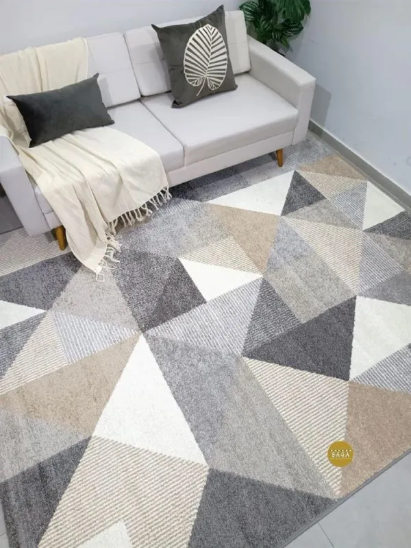 Tendências 2024: Cores e Padrões de Tapetes Geométricos para sua Sala