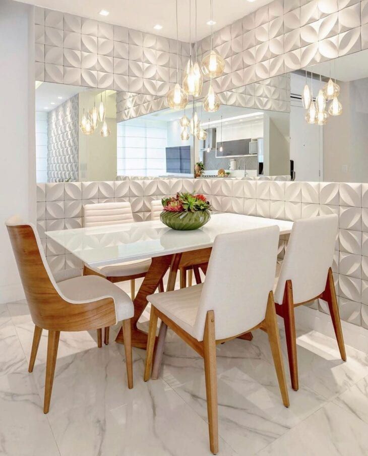 decoração sala de jantar pequena apartamento