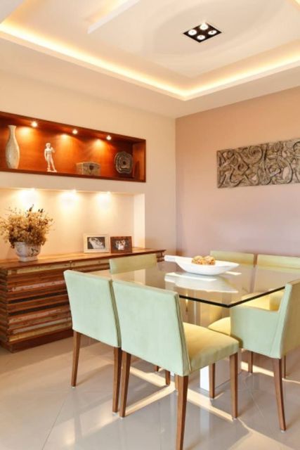 como decorar sala de jantar pequena